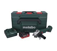 Metabo W 18 L 9-125 Meuleuse d'angle sans fil 18 V 125 mm + 1x batterie 8,0 Ah + chargeur + metaBOX