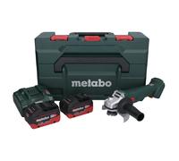 Metabo W 18 L 9-125 Meuleuse d'angle sans fil 18 V 125 mm + 2x batterie 5,5 Ah + chargeur + metaBOX