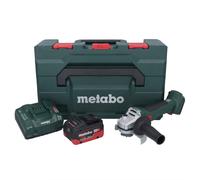 Metabo W 18 L BL 9-125 Meuleuse d'angle sans fil 18 V 125 mm Brushless + 1x batterie 10,0 Ah + chargeur + metaBOX
