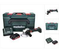 Metabo W 18 LT BL 11-125 Meuleuse d'angle sans fil 18 V 125 mm brushless + 1x Batterie 4,0 Ah + Chargeur + metaBOX
