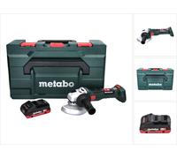 Metabo W 18 LT BL 11-125 Meuleuse d'angle sans fil 18 V 125 mm brushless + 1x Batterie 4,0 Ah + metaBOX - sans chargeur