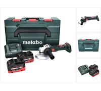 Metabo W 18 LT BL 11-125 Meuleuse d'angle sans fil 18 V 125 mm brushless + 2x Batteries 8,0 Ah + Chargeur + metaBOX