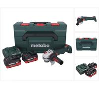 Metabo WB 18 LT BL 11-125 Quick Meuleuse d'angle sans fil 18 V 125 mm Brushless + 2x batterie 8,0 Ah + chargeur + metaBOX ( 613054810 )