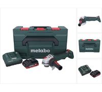 Metabo WPB 18 LT BL 11-125 Quick Meuleuse d'angle sans fil 18 V 125 mm Brushless + 1x batterie 4,0 Ah + chargeur + metaBOX