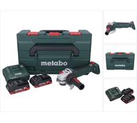 Metabo WPB 18 LT BL 11-125 Quick Meuleuse d'angle sans fil 18 V 125 mm Brushless + 2x batterie 4,0 Ah + chargeur + metaBOX