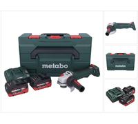 Metabo WPB 18 LT BL 11-125 Quick Meuleuse d'angle sans fil 18 V 125 mm Brushless + 2x batterie 8,0 Ah + chargeur + metaBOX