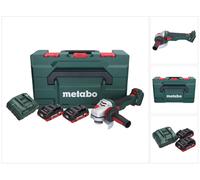 Metabo WVB 18 LTX BL 15-125 Quick Meuleuse d'angle sans fil 18 V 125 mm Brushless + 2x batterie 4,0 Ah + chargeur + metaBOX