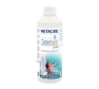 Metacril Deterbord Green, Eco Nettoyant et Dégraissant à pH Neutre, pour Ligne de Flottage, Idéal pour Piscine et Spa Hydromassage - 1 L