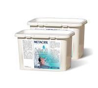 Metacril Set 2 pcs OxiNet 20, Oxygène Actif, en tablettes de 20 g, Idéal pour Piscine ou Bain à remous - 2 PCS X 1.2 KG