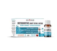 METADHRYNE SHOT TOTAL DETOX - Brûleur de Graisses Naturel & Détox Express - Drainage, Digestion & Perte de Poids - Programme Flash 8 Jours - 8 Shots Ultra-Concentrés - Saveur Cerise - Eric Favre
