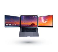 MetaDisplay MD2 Triple Portable Monitor for Laptop Screen Extender Dual Monitor Extender Plug and Play 15.6 inch FHD 1080P IPS Display (macOS/Windows/Linux)