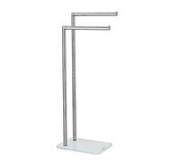 METAFORM Porte Serviette sur Pied en Verre Blanc Mod. Zero