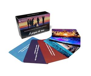 metaFox À Propos de Nous - 101 Questions pour Mieux se connaître, Jeu de Cartes de Conversation ludiques et Profondes pour Amis, Famille, collègues