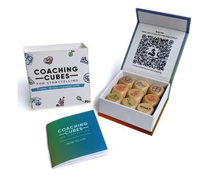 metaFox Coaching Cubes for Storytelling - Engage, Learn and Grow - Mindfulness Dice use as therapy materials, school counselor supplies, learning resources cubes and indoor games for adults and family