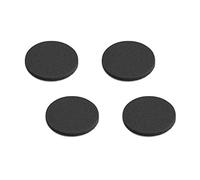Metafranc 646066 Autocollants - Noir - Amortissement des Chocs Meubles et Objets - Lot de 4 Patins en Caoutchouc - Antidérapants, Ø 40 mm (4 Stück)