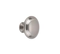 Metafranc Bouton de meuble Ø 32 mm - Aspect acier inoxydable - Finitions de qualité - Esthétique & décoratif - Matériel de montage inclus/Ferrure décorative/Poignée de meuble / 123081