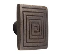 Metafranc Bouton de meuble vintage - 39 x 39 mm - Aspect bronze vieilli - Finitions de qualité supérieure - Belle forme et décorative - Avec matériel de montage / ferrure décorative / poignées de meubles / 123411