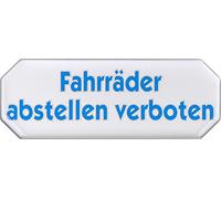 Metafranc Panneau adhésif « Fahrräder abstellen verboten" - 107 x 40 mm - Effet 3D - Panneau d'information - Panneau d'interdiction - 506510