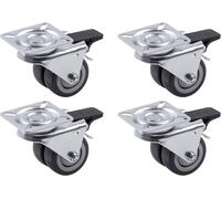 Metafranc WU0804660 Roulette jumelée Diamètre de la roue: 50 mm Capacité de charge (max.): 70 kg 4 pc(s)