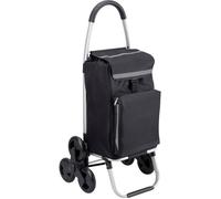 Chariot de courses - Metafranc - WU6816810 - Noir - 47 x 108 x 46 cm - Trolley avec poignée de traction
