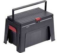 Meister Marchepied 3 en 1-460 x 280 x 300 mm - Avec boîte à outils et insert à outils - Charge maximale : 150 kg - En polypropylène solide - Boîte à outils - Boîte à outils - Tabouret d'atelier