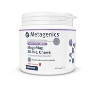 Metagenics MegaMag Chews Magnésium, Énergie Système Nerveux, 60 compr