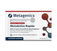 Metagenics - MetaActive Rapide - Complexe à base de Curcuma, Boswellia & Sésame Noir - 30 Gélules