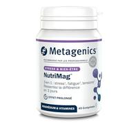 Metagenics NutriMag - Triple Action - Stress, Fatigue, Tensions - Magnésium, Vitamine D & B6, Folate - 45 comprimés - 22 Jours