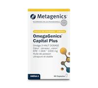 Metagenics OmegaGenics Capital Plus - Oméga-3 EPA & DHA - Soutien du Cœur, du Cerveau et de la Vision - 60 Gélules