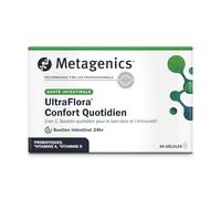Metagenics UltraFlora Confort Quotidien - Probiotiques Flore Intestinale - Soutien Intestinal 24h - Avec Vitamine D et A - 60 gélules - 2 mois