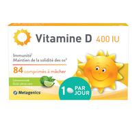 Metagenics Vitamine D 400UI 84 Comprimés À Macher