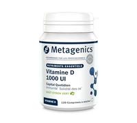 Metagenics Vitamine D3 1000 UI - Dose Quotidienne 25 µg - Soutien Immunitaire & Santé des Os - Sans Gluten, Sans Lactose, Végétarien - 120 Comprimés à Mâcher Goût Citron Vert - 4 Mois