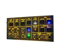 MetaHrystynx A106/A32X Pro Light OVH Panneau de simulateur de vol pour MSFS 2020/2024 - Compatible avec plusieurs types d'avions, Plug and Play, cockpit Windows Home, édition rétroéclairée
