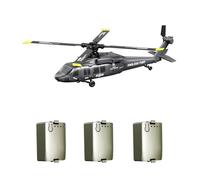 MetaHrystynx Hélicoptère radiocommandé UH-60, 2,4 G 5 CH Flybarless, modèle d'hélicoptère RC avec maintien d'altitude barométrique, positionnement du flux optique, vol inversé à une touche pour les