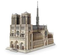 MetaHrystynx Kit de construction 3D en bois Cathédrale Notre-Dame - 293 pièces - Kit de construction d'architecture en bois à faire soi-même - Présentoir décoratif pour adultes - Puzzle en bois