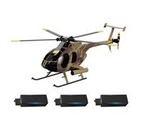 MetaHrystynx MD500 Hélicoptère télécommandé 1/28 C189 Little Bird Avion, modèle d'hélicoptère à rotor unique 2,4 G 4 CH avec positionnement du flux optique, maintien d'altitude, décollage/atterrissage