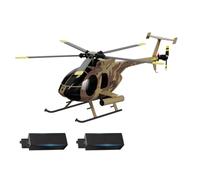 MetaHrystynx MD500 Hélicoptère télécommandé 1/28 C189 Little Bird Avion, modèle d'hélicoptère à rotor unique 2,4 G 4 CH avec positionnement du flux optique, maintien d'altitude, décollage/atterrissage