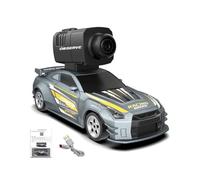 MetaHrystynx Mini voiture RC Drift 4WD pleine proportionnelle haute vitesse avec caméra intégrée, contrôle par application, lumière LED, cadeau pour adultes (argent)