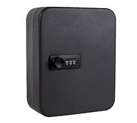 Métal 20 clés coffre-fort boîte de rangement combinaison/serrure à clé murale de rechange clés de voiture organisateur armoire for bureau à domicile appartement ,Durable et Protection(Black-Code)