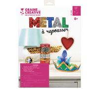 Métal à graver et à repousser 5 couleurs 5 feuilles 18,5x29 cm