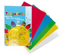 Métal À Repousser - 5 Couleurs -18,5 X 29 Cm - 5 Feuilles - Bringmann