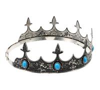 Métal Accessoire de Costume Couronne Rétro, pour Hommes | Finition Royale, Forme Résistante à Déformation, pour Concours et Scène, Style Classique, Tête Masculine