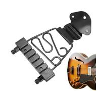 Metal Acoustic Guitar Bridge, 6-String Tailpiece, 1.97x4.96 Inches Musical Instrument Part with Metal Build, Precision Design Accent, Guitar Accessory for Performance Party School
