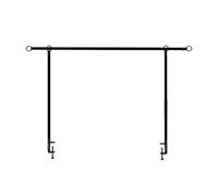 Metal Adjustable Arch Stand, Over The Table Rod Stand with Clamps, Rust-Proof Frame for Birthday and Halloween Events, Versatile Decorative Stand for Creating Stunning Displays at Home or Parties