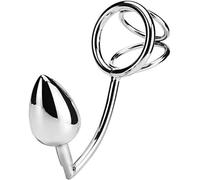 Métal Anal Hommes Crochet Bondage Avec Set Hook Plug Anal Avec 3 Bouchon Cockring Bout Cockring Anneau Balle Ball Stretcher Jouets Ballstretcher Poids Des Testicules Pour Les Couples De Femmes