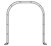 Metal Arche Jardin Pour Plantes Grimpantes, 220 Cm/230 Cm De Haut Arceau À Rosiers, Pergola Tonnelle De Jardin Pour Intérieur/Extérieur Mariage Anniversaire Fête(Color:Black,Size:240*220cm/94.5*86.6in