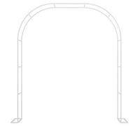Metal Arche Jardin Pour Plantes Grimpantes, 220 Cm/230 Cm De Haut Arceau À Rosiers, Pergola Tonnelle De Jardin Pour Intérieur/Extérieur Mariage Anniversaire Fête(Color:White,Size:140*230cm/55.1*90.5in