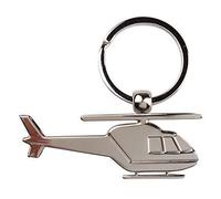 Métal argenté Hélicoptère Porte-clés, porte-clés Porte-clés Maker Bling Porte-clés Meilleur Porte-clés