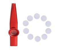 Métal avec 10 membranes de flûte - Bouche d'instrument de musique - Cadeau de fête pour enfants débutants - Bon compagnon pour guitare, violon, piano, claviers