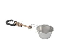 Metal Bait Bowls - Stainless Steel Bait Cup, Powdered Fish Food Gear for Mixing, Multifunctional Angling Tool, Tackle Supply with Premium Quality Base, Metal Unit for Measuring and Preparing